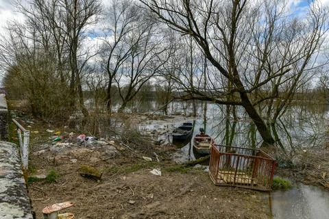 Illegal Garbage Dump Stock Photos