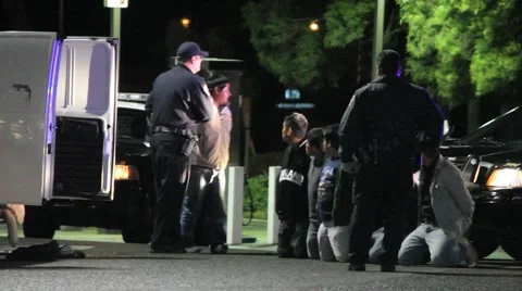 Illegal Immigrants Arrested Stock Footage 1898221