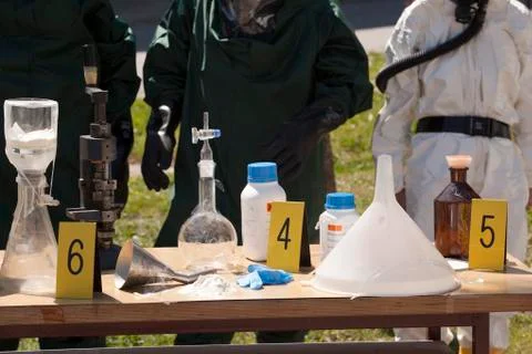 Illegal meth lab Stock Photos