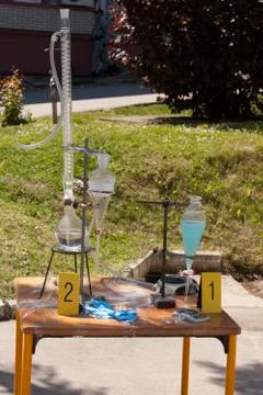 Illegal meth lab Stock Photos