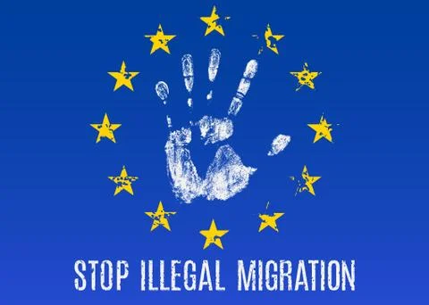 Illegal migration Illustration