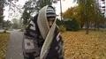 Illegal multiethnic immigrant hiding, wandering streets and pretending to be bum HD Footage