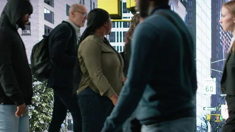 Illegal robbery shows black man stealing handbag on city on street 스톡 동영상 326369470