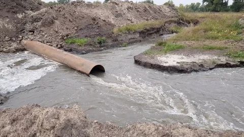 Illegal sand washing Stock Footage 112521950