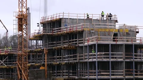 Illegal workers in a building in Sweden Stock Footage 84166270