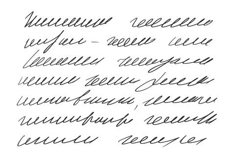 Illegible cursive script message. Handwritten scribble letter. Freehand text Stock Illustration