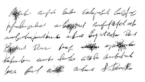 Illegible script. イラスト素材