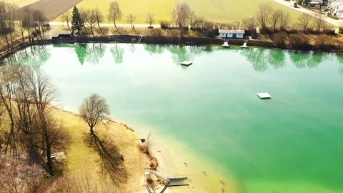 Illertissen from above Stock Footage 104865882