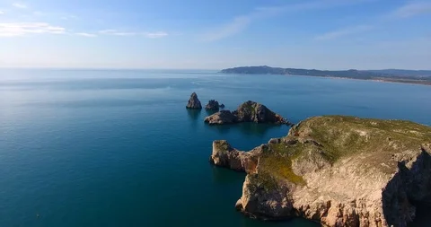 The illes medes at the sight of drone Stock Footage 108577659