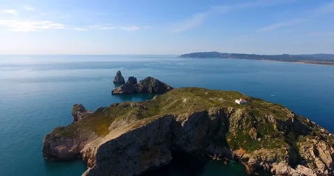 The illes medes at the sight of drone Stock Footage 108577687