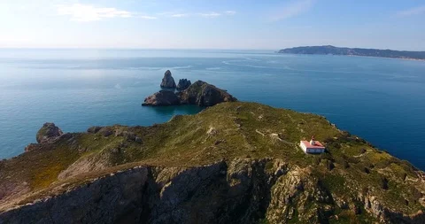 The illes medes at the sight of drone Stock Footage 108577689