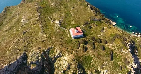 The illes medes at the sight of drone Stock Footage 108577698