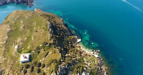 The illes medes at the sight of drone Stock Footage 108577700
