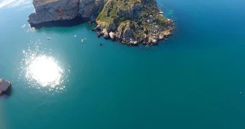 The illes medes at the sight of drone Stock Footage 108577703