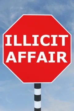 Illicit Affair concept Stock Illustration