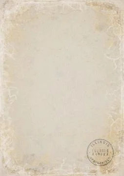 Illinois Aurora Blank Government Document Stock Illustration