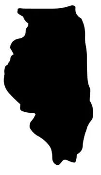 Illinois 库存插图