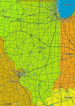 Illinois Stock Illustration