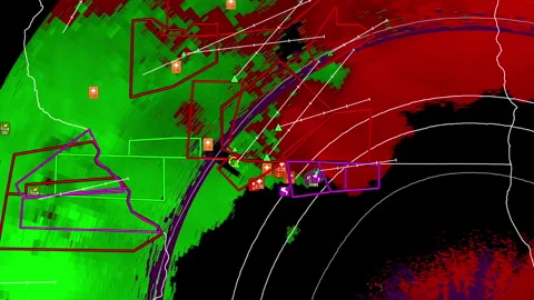 Illinois Severe thunderstorm with tornad... | Stock Video | Pond5
