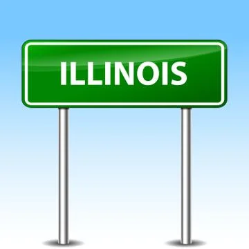 Illinois sign Stock Illustration