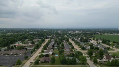 Illinois Suburbs Slide L2R Stock Footage 247340138