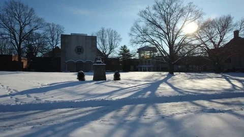 Illinois Wesleyan Winter 4 Stock Footage 84575972