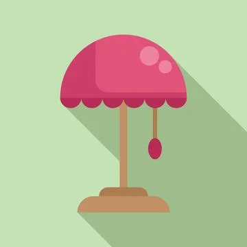 Illuminate torcher icon flat vector. Led floor texture Stock Illustration