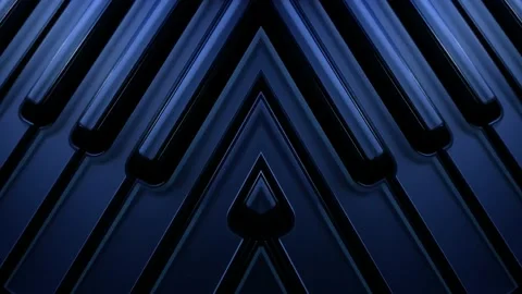 Illuminated abstract blue Ionic Keys Piano keyboard Piano Stock Footage 163363999