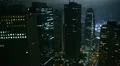 Illuminated Aerial View of Shinjuku Skyscrapers Tokyo, Modern Buildings, Night HD Footage