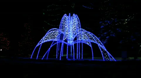 Illuminated Animated abstract light display  Stock Footage 599716