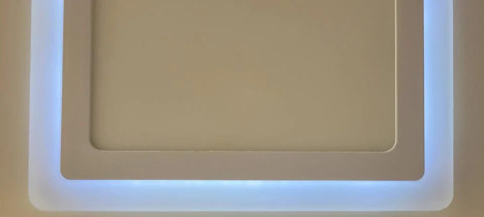 Illuminated background with circular filaments of frames Stock Photos