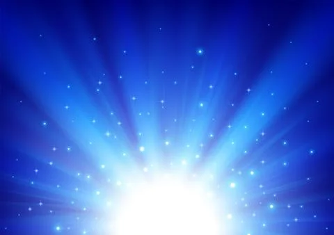 Illuminated Blue Light Background, Vector Illustration Stock-Illustration