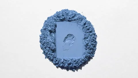 Illuminated Blue Powder with Rectangular Imprint 스톡 동영상 325353234