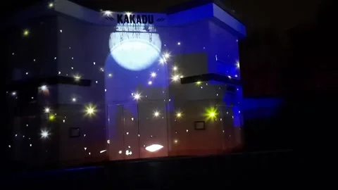 Illuminated Building In Advent, Berlin Видео 223843250