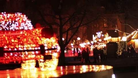 Illuminated Car Stock Footage 149825499