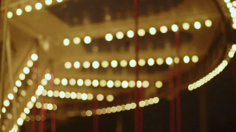 Illuminated Carousel 库存影片 346706232