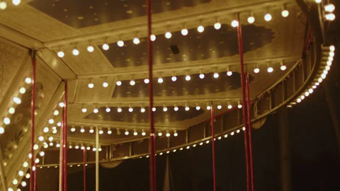 Illuminated Carousel 库存影片 346706287