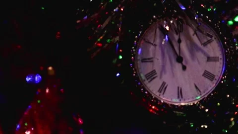 Illuminated Christmas tree Stock Footage 340247481