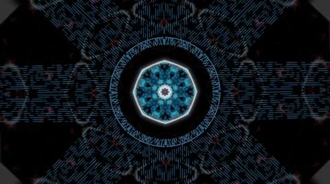 Illuminated circle shape technological background. 스톡 일러스트