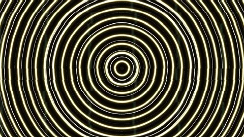 Illuminated circles create a mesmerizing pattern in the Stock Footage 339454281