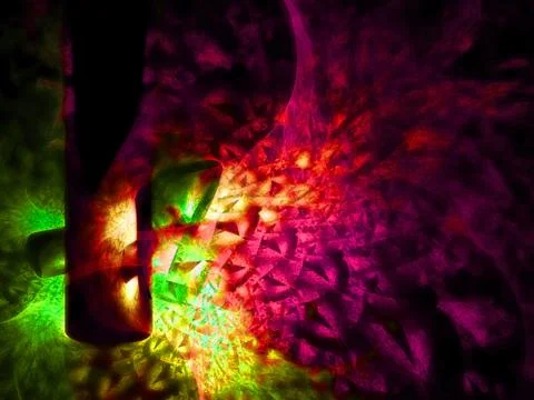 Illuminated column Stockillustratie