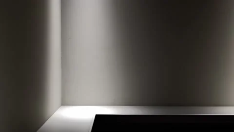 Illuminated Corner with Shelf Stock Footage 221261799