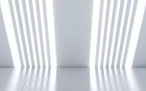 Illuminated corridor Stock Illustration