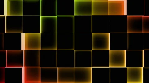 Illuminated Cubes Background Video stock 65239452