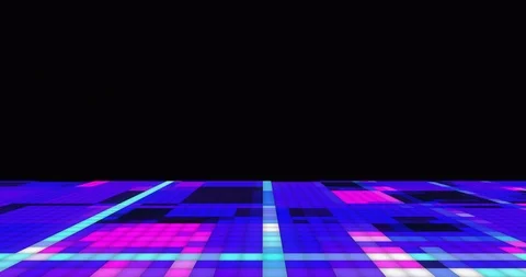 Illuminated dance floor - 3d render - seamless looping video 스톡 동영상 117193404
