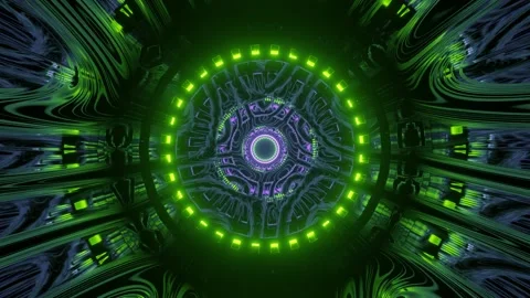 Illuminated Dark Force Dimension 4k uhd 3d rendering vj loop Stock Footage 139139247