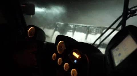 Illuminated devices on the dashboard Stock Footage 68054396