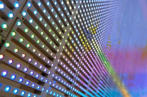 Illuminated dots panel Stock Photos