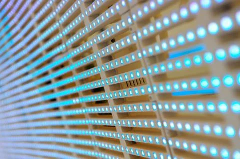 Illuminated dots panel Stock Photos