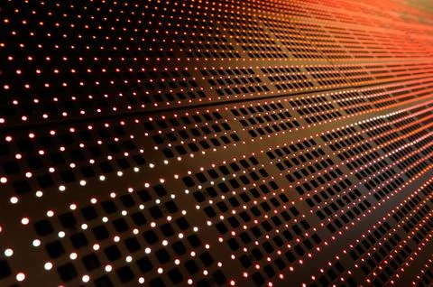 Illuminated dots panel Stock Photos